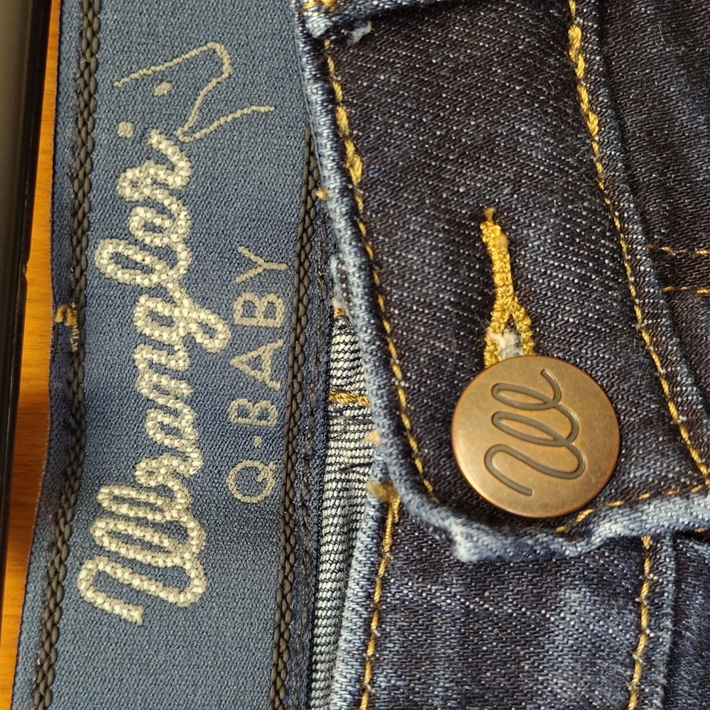 Wrangler Q Baby Ultimate Riding Jean Dark Wash Boot Cut Jeans - Picture 2 of 13